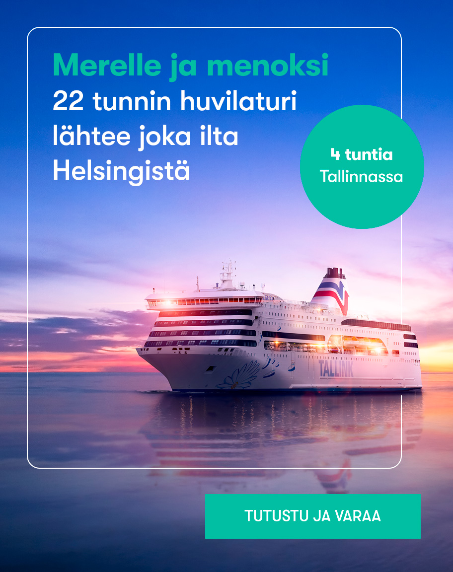 22 h huvilaturi Helsingistä joka ilta - Merelle ja menoksi!